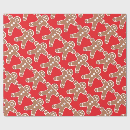 Lebkuchen-Rot Geschenkpapier (Flach)