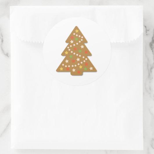 Lebkuchen Runder Aufkleber (Tasche)