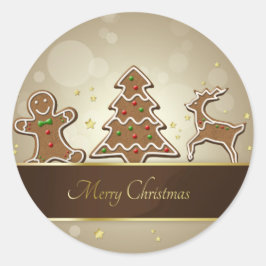 Lebkuchen Runder Aufkleber