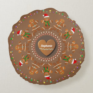 Lebkuchen Rundes Kissen