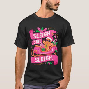 Lebkuchen-Schlitten Mädchen Nk Lustige Weihnachten T-Shirt