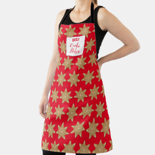 Lebkuchen-Schneeflocke-Weihnachtsplätzchen-Schürze Schürze