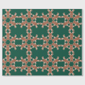 Lebkuchen-Schneeflocken-Geschenkpapier  Geschenkpapier (Flach)