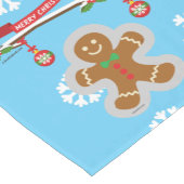 Lebkuchen, Schneeflocken und Vögel Kurzer Tischläufer (Ecke)