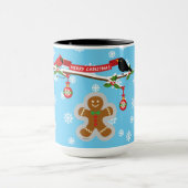 Lebkuchen, Schneeflocken und Vögel Tasse (Zentrum)