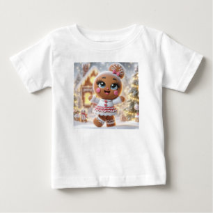 Lebkuchen-Schneeflockenglanz Baby T-shirt