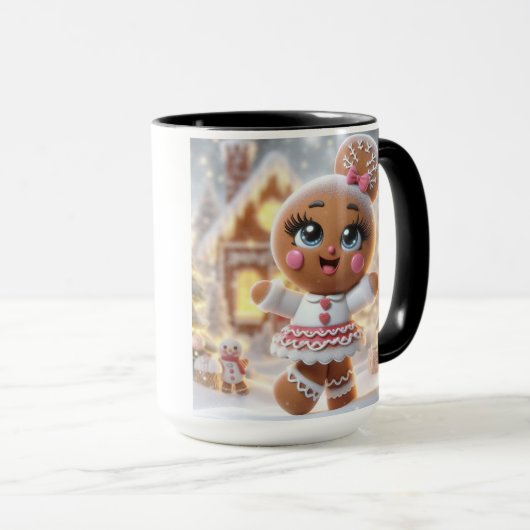 Lebkuchen-Schneeflockenglanz Tasse (VorderseiteRechts)