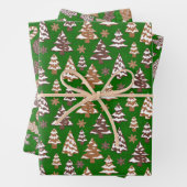 Lebkuchen Set Grün Weihnachten Geschenkpapier Set (Beispiel)
