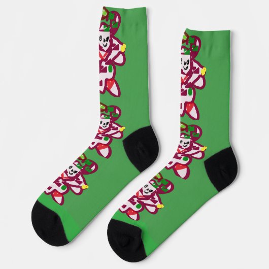 Lebkuchen Socken (Linkes Detail)