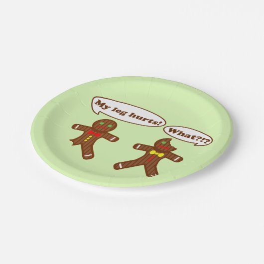 Lebkuchen-Spaß Pappteller (Schrägansicht)