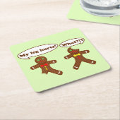 Lebkuchen-Spaß Rechteckiger Pappuntersetzer (angewinkelt)