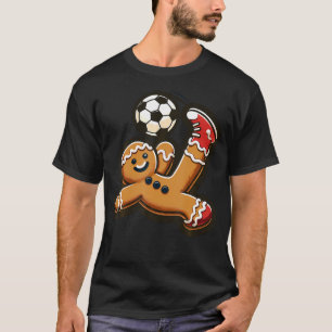 Lebkuchen spielt Fußball Fahrrad-Tritt-Keks Chris T-Shirt