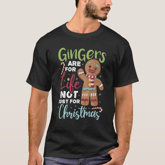 Lebkuchen-T-Shirt-Gingers sind nicht nur für das L T-Shirt (Vorderseite)