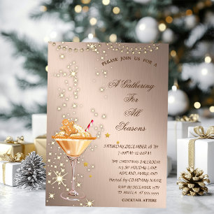 Lebkuchen trinken Rose Gold Jahreszeiten Einladung
