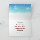 Lebkuchen-Trio mit Vers Feiertagskarte (Innenseite)