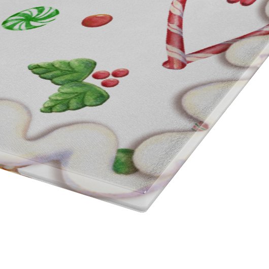 Lebkuchen u. Herzen gefroren Schneidebrett (Ecke)