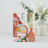 LEBKUCHEN ÜBERRASCHUNG Postkarte (Stehend Vorderseite)
