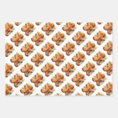 Lebkuchen und Häuser Geschenkpapier Set (Vorderseite)