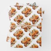 Lebkuchen und Häuser Geschenkpapier Set (Beispiel)