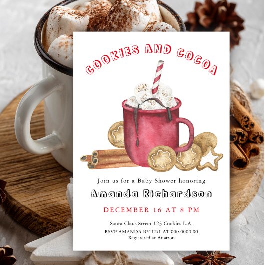 Lebkuchen und Kakaodusche Einladung