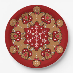 Lebkuchen und Mandalas Pappteller