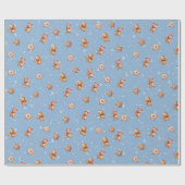 Lebkuchen und Schneeflocken Geschenkpapier (Flach)