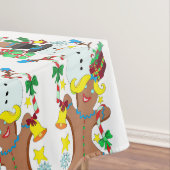 Lebkuchen und Schneemann Weihnachten Tischdecke (Beispiel)