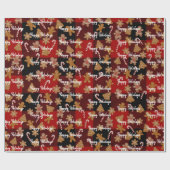 Lebkuchen und Süßspeisen auf Karierten Geschenkpapier (Flach)