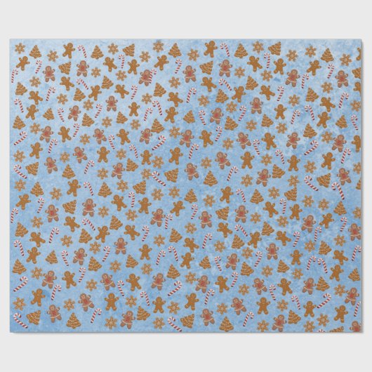 Lebkuchen und Süßspeisen Geschenkpapier (Flach)