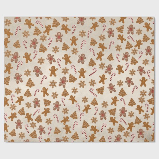 Lebkuchen und Süßspeisen Geschenkpapier (Flach)