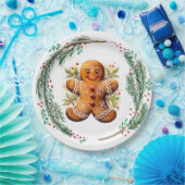 Lebkuchen und Weihnachtsfeier Pappteller (Party)