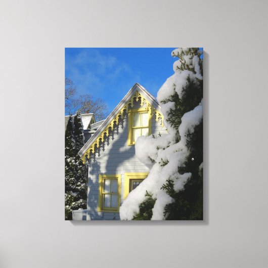 Lebkuchen und Winterschnee - Martha's Vineyard Leinwanddruck (Vorderseite)