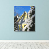 Lebkuchen und Winterschnee - Martha's Vineyard Leinwanddruck (Insitu (Holzboden))