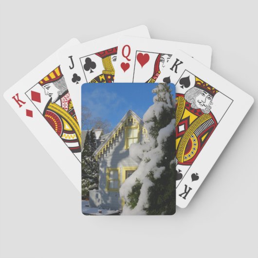 Lebkuchen und Winterschnee - Martha's Vineyard Spielkarten (Rückseite)