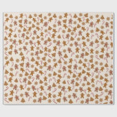 Lebkuchen und Zuckerstangen Geschenkpapier (Flach)