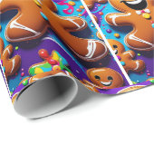 Lebkuchen-Urlaubspapier Geschenkpapier (Rolleneckpunkt)