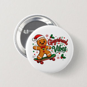 Lebkuchen-Vibes-Skateboard-Weihnachten Button