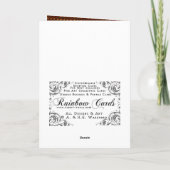 Lebkuchen-Weihnachten Feiertagskarte (Rückseite)