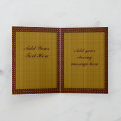 Lebkuchen-Weihnachten Feiertagskarte (Innenseite)