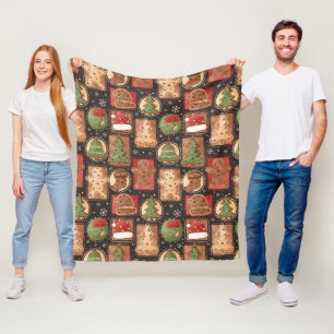 Lebkuchen Weihnachten Fleecedecke