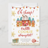 Lebkuchen Weihnachten Geburtstag Einladung (Vorderseite)