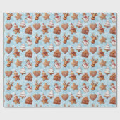 Lebkuchen Weihnachten Geschenkpapier (Flach)