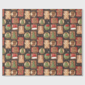 Lebkuchen Weihnachten Geschenkpapier (Flach)