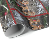 Lebkuchen-Weihnachten Geschenkpapier (Rolleneckpunkt)