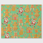 Lebkuchen Weihnachten Geschenkpapier (Flach)