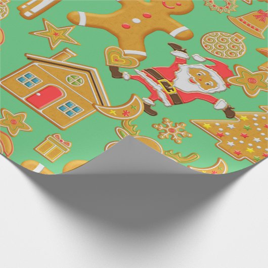 Lebkuchen Weihnachten Geschenkpapier (Ecke)