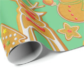 Lebkuchen Weihnachten Geschenkpapier (Rolleneckpunkt)