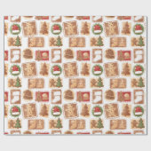 Lebkuchen Weihnachten Geschenkpapier (Flach)