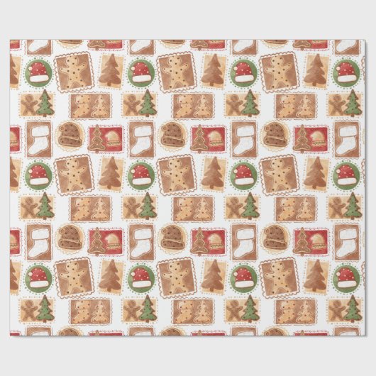 Lebkuchen Weihnachten Geschenkpapier (Flach)