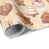 Lebkuchen Weihnachten Geschenkpapier (Rolleneckpunkt)